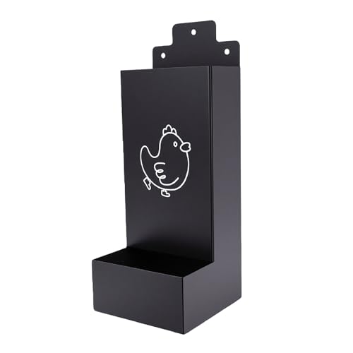 Zunate Large Poultry Feeder with Detachable Tray, Chicken Feeding Dispenser for Indoor Outdoor Use, Hanging Design for Small Animals Birds, Sturdy Iron Trough for Easy Cleaning