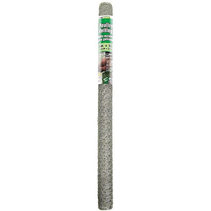 YARDGARD 308410B Fence Poultry Netting, 3'by10', Silver - size: 36 Inches x 10 Feet