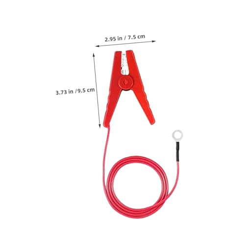 Toddmomy Charging Cable for Electric Netting Fence Solar Fence Charger Kit Jump Cable Clips