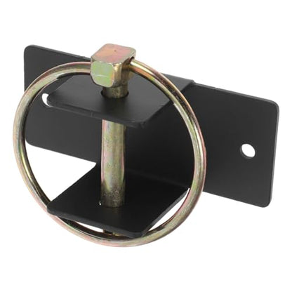 Heavy Duty Steel Bucket Hook Quick Release Bucket Hanger Featuring Safety Pin Black Steel Construction for Horse Stalls and Livestock Feeding for Barn Utility Needs