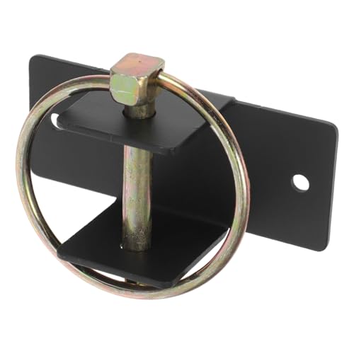 Heavy Duty Steel Bucket Hook Quick Release Bucket Hanger Featuring Safety Pin Black Steel Construction for Horse Stalls and Livestock Feeding for Barn Utility Needs