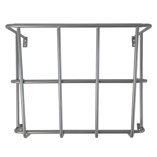 Hay Feeder Goat, 20 Gallon Multiple Sided Goat Hay Rack, Heavy Duty Iron Wall Hay Rack for Sheep, Horses, Effortless Installation in Farm, Yield - size: 24INCH