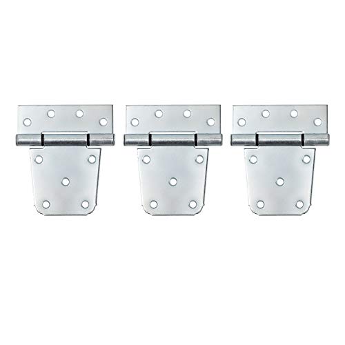 HOME MASTER HARDWARE 3-1/2 inch Heavy Duty T Gate Hinges, Shed Door Hinges with Screws, 6 Pack, Zinc Plated - color: 6 Pack - Zinc