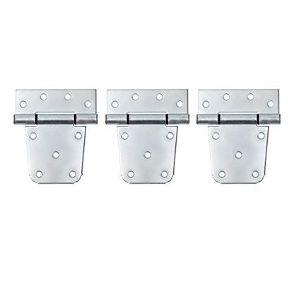 HOME MASTER HARDWARE 3-1/2 inch Heavy Duty T Gate Hinges, Shed Door Hinges with Screws, 6 Pack, Zinc Plated - color: 6 Pack - Zinc