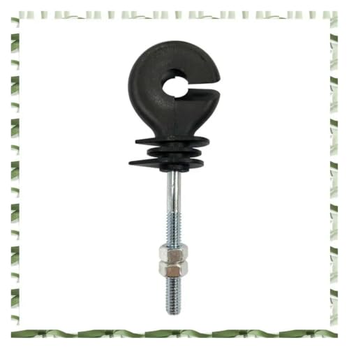 Electric Fencing Ring Insulators 50Pcs Flat Nut Insulators Electric Fence Threaded Insulation Spiral for L