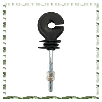 Electric Fencing Ring Insulators 50Pcs Flat Nut Insulators Electric Fence Threaded Insulation Spiral for L
