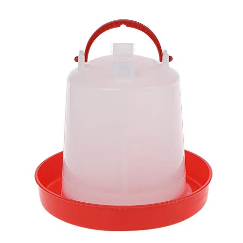 Chicken Feeder Waterer Baby Chick Drinker Feeder with Carrying Handle Capacity 1.5 L Chicken Water Feeder Pet Supplies, As Pic Shows