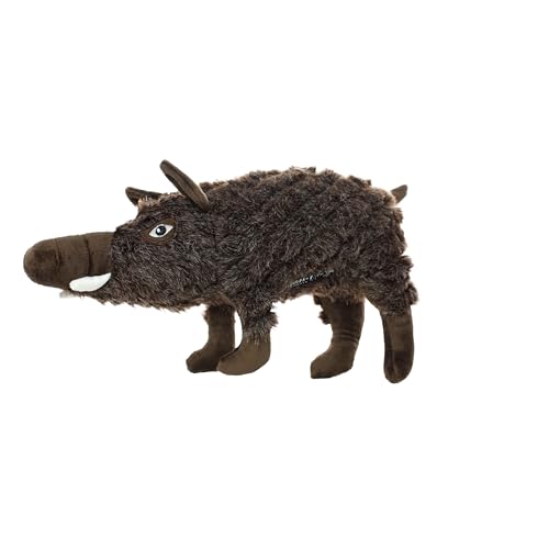 MIGHTY- Massive-Safari-Javelina-Squeaker-Multiple Layers. Made Durable, Strong & Tough. Interactive Play Dog Toy (Tug, Toss & Fetch). Machine Washable & Floats | Multiple Layers & Reinforced Seams , Washable and Floats , Mighty® Construction - color: Brow