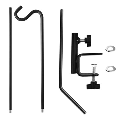 MIXXIDEA Heavy Duty Extensible Deck Hook - Adjustable for Hanging Bird Feeders, Plants, Wind Chimes, Lanterns - size: 43in Long Deck Hook-1 Pack