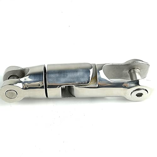 Duty 316 Stainless Steel Multi-Directional Double Anchor Swivel Connector(1/4"-5/16" 3/8"-1/2") - size: 1/4"-5/16"
