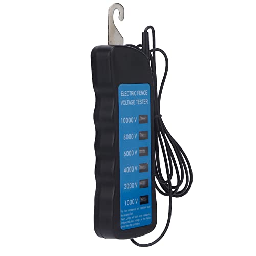 Electric Fence Voltage, Schrikdraad Sr Digital Electrical Fence Neon Fence Voltage Meter, 10000V Fault Farming Equipment, Electric Tool, Electric Fee Sr with 6Pcs for Farm