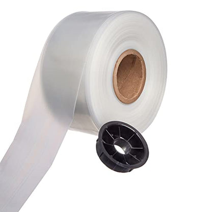 Hudson Exchange 4" x 350', 6 Mil, Poly Tubing Roll, Food Grade LDPE Resin, Custom Length Packaging