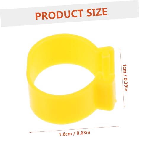 SUPVOX 100Pcs Adjustable Poultry Leg Bands for Chickens Ducks and Geese Colorful Identification Rings Open-Style Clips for Farm Marking and Bird Supplies Color