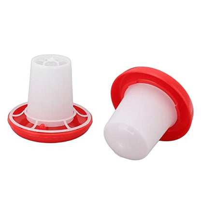 Chicken Feeder And Waterer Set, Chick Feeder Automatic Feeding And Watering Poultry Feeder And Waterer Combo Chicken Starter Kit Chicken Water Feeder for Baby Chicken Duck Brooder