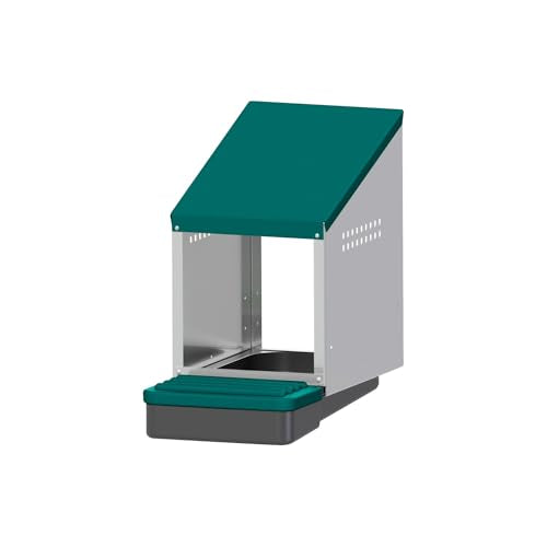 Hatching Time EggHouse Galvanized Steel Nesting Box Wall Mount with Roll Away Egg Collection Tray, Heavy Duty Chicken Coop Hen Laying Box for Backyard Poultry, Holds Up to 10 Hens - style: 1 Section