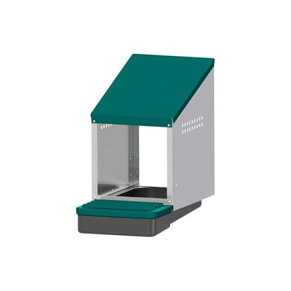 Hatching Time EggHouse Galvanized Steel Nesting Box Wall Mount with Roll Away Egg Collection Tray, Heavy Duty Chicken Coop Hen Laying Box for Backyard Poultry, Holds Up to 10 Hens - style: 1 Section