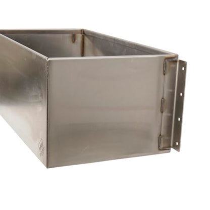 Heavy-Duty Stainless Steel Horse Water Trough (24" L x 13" D x 10" H) with Mounts