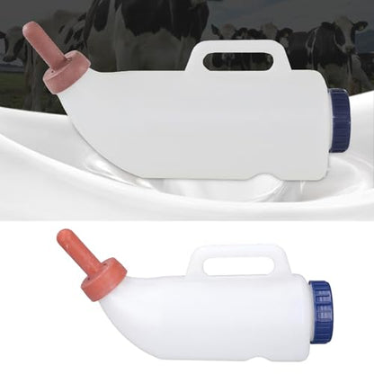 Calf Nursing Bottle, Nurser Bottles with Handle, Calf Cow Feeding Milk Bottle Cups, 2L Calf Cow Feeding Milk Bottle Cups, Animal Feeding Bottle, Goats Milk Feeder for Farm