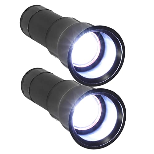 BESPORTBLE 2pcs Handheld Egg Candling Lamp Portable Incubator Light for Quail Duck and Chicken Eggs Bright for Fertilization Testing and Monitoring Development - color: Black