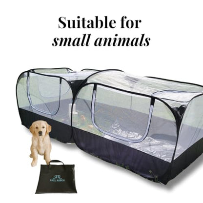 Chicken Brooder with Cord Access Port & Detachable Base, Portable Pop Up Chicken Playpen for Chicks, Foldable Indoor Chicken Coop & Brooder Box, Small Animal Playpen for Rabbits, Puppies, Cats