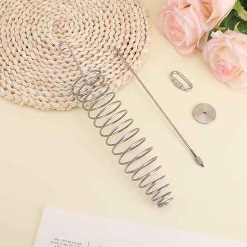Mice Hanging Slow Feeder Vegetable Holders Stainless Steel Pets Cage Enrichment Foraging Toy for Ferret Bunny Squirrel Rat Parrot Bird (2PC)