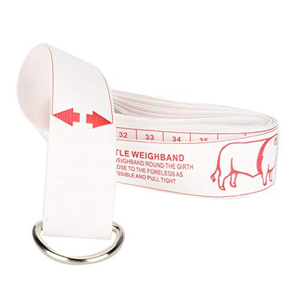 Cattle Weigh Tape, Soft Measuring Tape for Cow Body Weight, Bust Contrast Ruler for Farm Supplies, Veterinary Tool for Livestock Girth Measurement