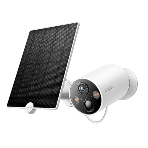 Tapo by TP-Link Wire-Free MagCam, Indoor/Outdoor 2K Battery Powered Smart Security Camera, Magnetic Mount, Starlight Color Night Vision, Person/Pet/Vehicle Detection, SD/Cloud Storage, 2.4GHz Wi-Fi - color: White, size: 1-Pack, style: 2K+ Solar