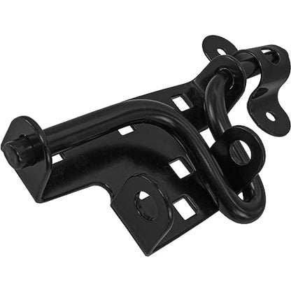 Universal Slide Bolt Wooden Gate Latch - Black Powder Coated to Resist Rust - Pad-Lockable for Securing Your Property. Includes Mounting Hardware - CASE Qty 30 - size: Universal Slide Bolt - Qty 30