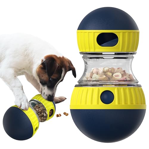 TLKNG Large Size Dog Enrichment Toy for Medium/Small Dogs Treat Dispenser Ball, Puppy Food Dispensing Toys & Puzzles Slow Feeder & Mental Stimulation,Ultimate Boredom Buster - size: Large