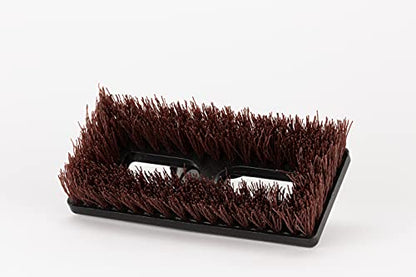 SPARTA Swivel Scrub, Heavy Duty Scrubber with Nylon Grit Bristles, Cleaning Essentials for Commercial and Home Use, 8", Rust, 1 Count - color: Rust