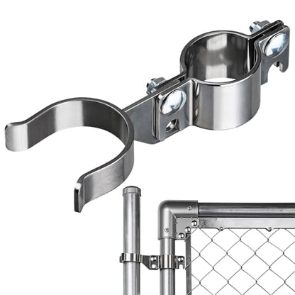 1-5/8" x 1-7/8" Chain Link Gate Latch Heavy Duty Stainless Steel Fence Gate Fork Latch Hardware with Padlock Hole 1pcs - color: 1-5/8"x1-7/8"