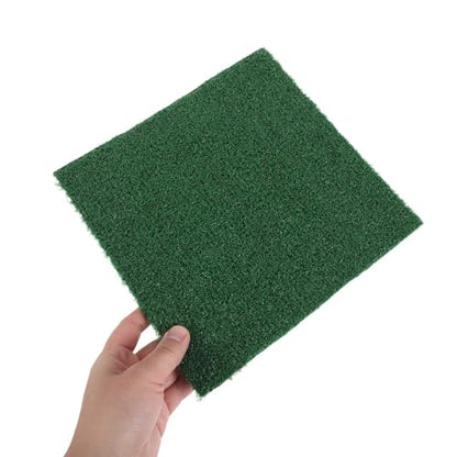 2pcs Reusable Chicken Coop Nesting Pads - Washable Grass Carpet Nest Mat for Laying Hens - Egg-Protecting Artificial Turf Bedding for Poultry House and Chicken Box Liners