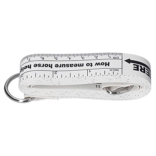 Horse Weight Tape 2.42m | Damp - Proof & Tear - Resilient for Farm | Portable Animal Measuring Tool for Horses/Livestock | Dual - Sided Scale in cm & Inch