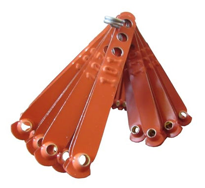 Pinnon Hatch Farms Leg Bands NOT Stamped Aluminum Chicken Poultry Duck Leg Identification Rings (100, Orange) - color: Orange