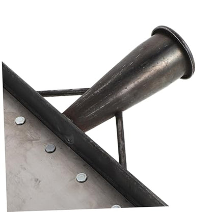 Heavy Duty Farm Cleaning Shovel and Metal Feces Scraper for Livestock Manure Removal, 38cm Manganese Steel Flat Shovel for Barn and Pasture Maintenance