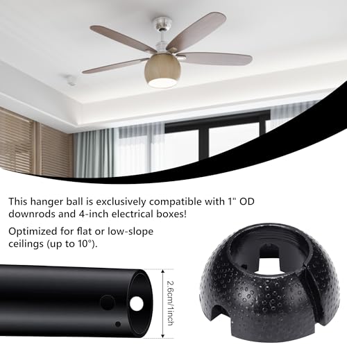 Ceiling Fan Mounting Bracket, Ceiling Canopy Fan Balancing Adapter Kit for Living Room, Outside Patio, Porch