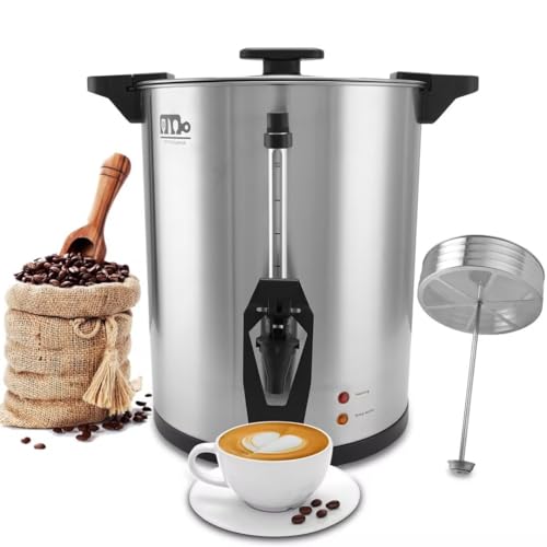 95 Cup 16L/4.23Gallon Commercial Coffee Urn, Festa Essential 1500W Large Percolate Coffee Maker, Hot Beverage dispenser With Double Dripless Faucet,Quick-Brewing Hot Water Urn for Catering,Home,Events - size: 16L-95Cups