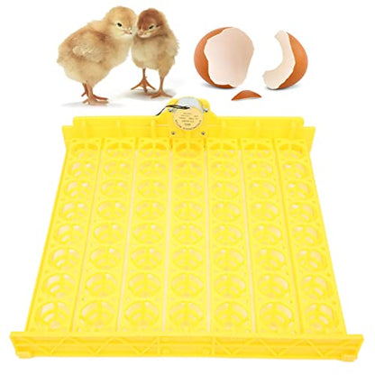 Zerodis Automatic Egg Turner, 110V Swing Around 45 Degrees to Turn The Egg Tray Egg Hatching Tray 56 Eggs Fully Automatic Incubator(Below 110V) - color: Below 110v