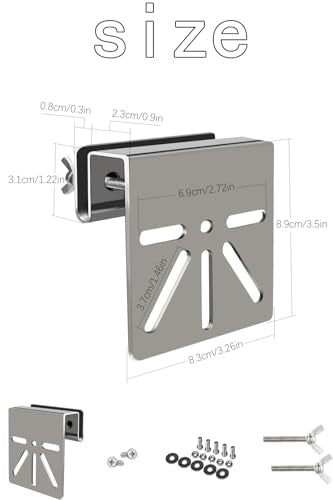 Stainless Steel Surveillance Camera Mounting Bracket, Pole Bracket, Camera Housing Bracket, No Drilling Required, Adjustable, Easy Installation, Surveillance Camera, Cylindrical Bracket (NEW-1) - color: NEW-1