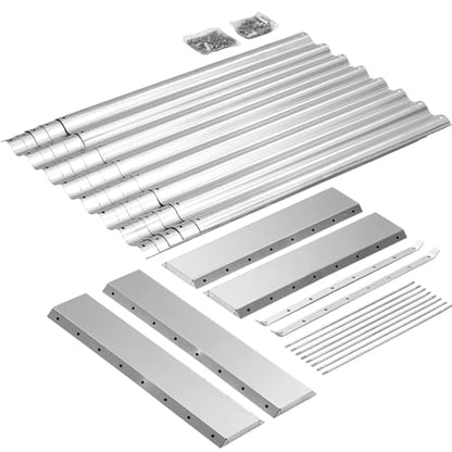 Land Guard 6×3×2 ft Galvanized Metal Raised Garden Bed, 2FT Deep Root Elevated Planter Box Steel Large Vegetable Flower Bed Kit（Silver） - color: 1-silver, size: 6×3×2ft（Rectangular）