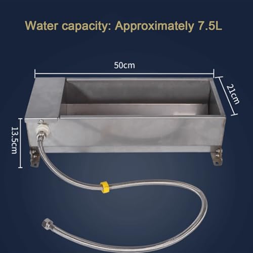 Stainless Steel Cattle Drinking Bowl, Heavy Duty 2 Gallon Livestock Water Trough, Portable Farm Animal Feeding Rack For Chicken Cattle