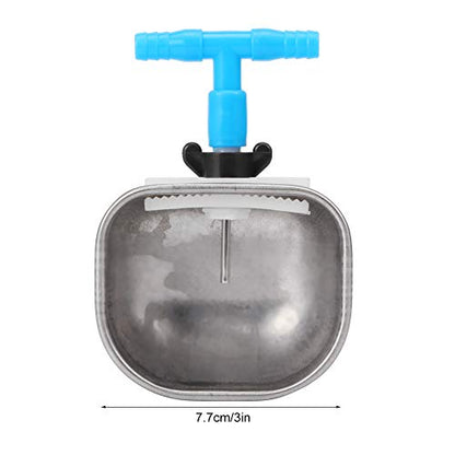 Akozon 5Pcs Nipple Drinking Waterer Stainless Steel Automatic Drinker Bowl for Rabbits Farm Accessory for Efficient Livestock Feeding (#12) - size: #12