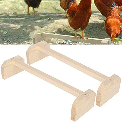 TOPINCN 2Pcs Chicken Perch Bird Wood Stand Wooden Chicken Perch Chicken Stand for Large Bird Chicken Parrot