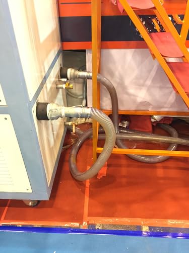 Clear Wire Reinforced Suction Hose 2” ID × 2-5/16” OD - 10ft Heavy Duty Flexible PVC Spiral Steel Wire Pipe High Pressure Vacuum Vinyl Tubing for Drawing Water Oil Powder (10 ft, 2" ID) - size: 2" ID, style: 10 ft