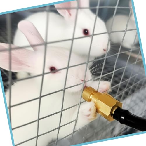 Barss Nipples Water Dispenser Automatic Metal Watering System for Rabbits, Guinea Pigs, Rat, Ferrets and Other Small Animals（10Pcs ）