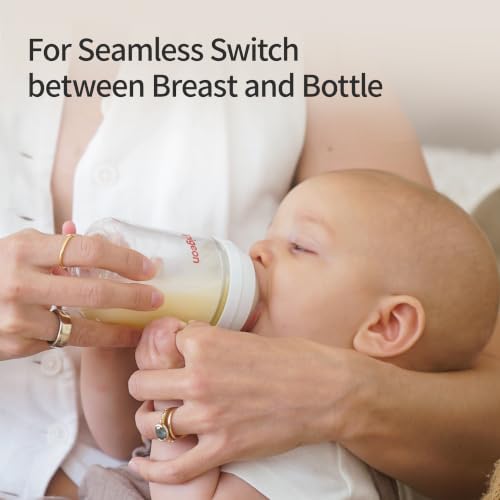 Pigeon Silicone Nipple (LL) with Latch-On Line, Natural Feel, 9+ Months, 4 Counts - color: 9m+, LL, 4 counts