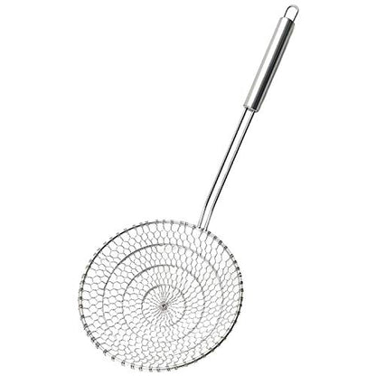 Best Utensils Asian Kitchen Stainless Steel Spider Strainer Professional Wire Skimmer with Spiral Mesh (7-Inch Strainer Basket) - size: 7-Inch