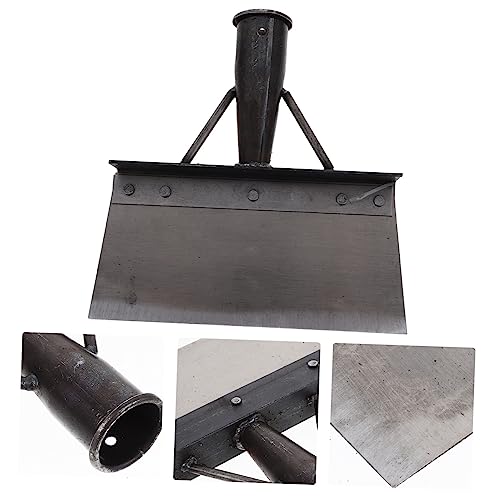 Multi-Functional Metal Dung Shovel for Farm Poultry Cleaning Heavy-Duty Fowl Dung Scoop Long Handle for Chicken Duck Pens