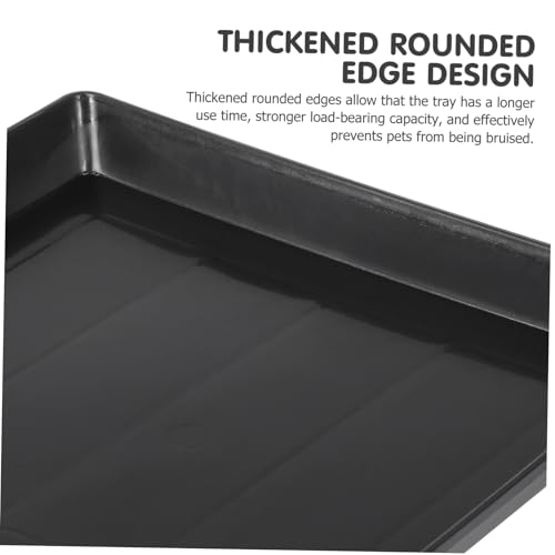 Alasum 2Pcs Pet Tray Heavy Duty Poop Holder for Bird Cages Dog Crates Bunny Habitats Stain Easy to Lightweight for Home Use