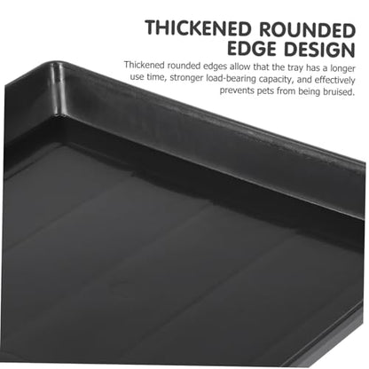 Alasum 2Pcs Pet Tray Heavy Duty Poop Holder for Bird Cages Dog Crates Bunny Habitats Stain Easy to Lightweight for Home Use